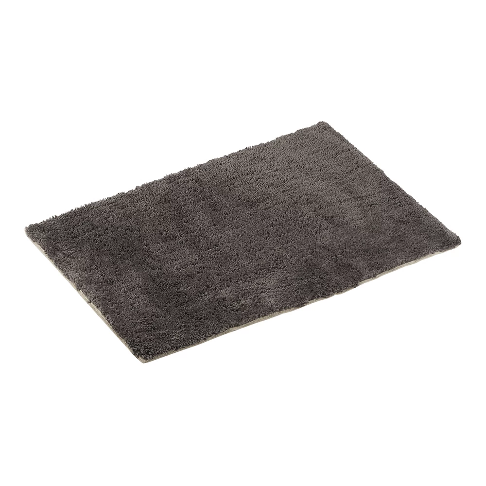 Коврик для ванной графит 100х60 см Fora Fluffy (FOR-COTTON-FLF-60-100GR)