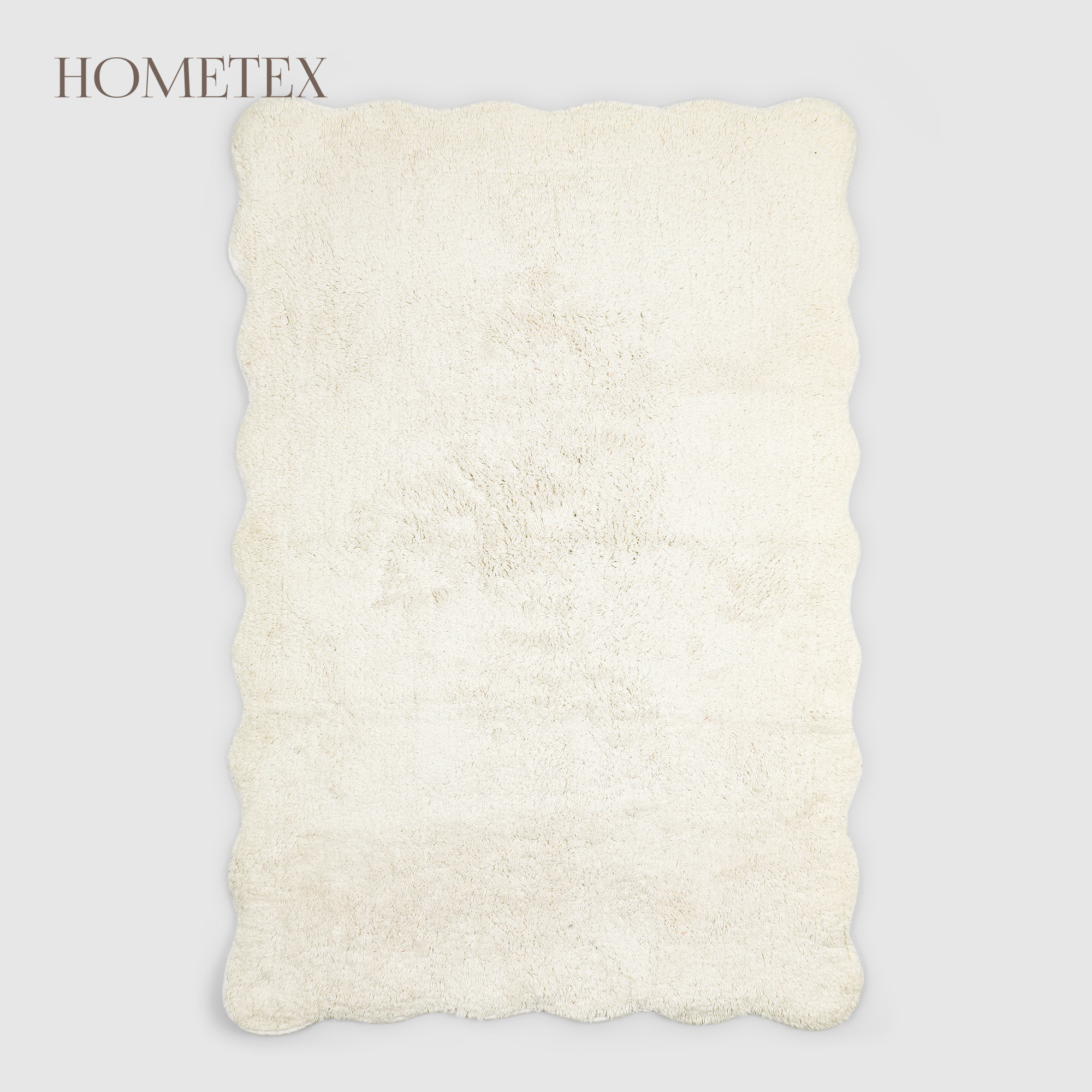 Коврик для ванной Hometex 80х120 см фестон. Белый
