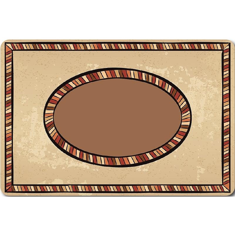 Коврик для ванной комнаты Veragio Carpet 60x40 VR.CPT-7160.13 с рисунком Etno