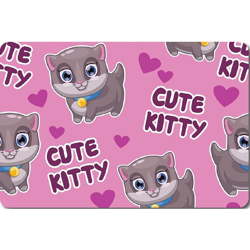 Коврик для ванной комнаты Veragio Carpet 60x40 VR.CPT-7160.15 с рисунком Kitty