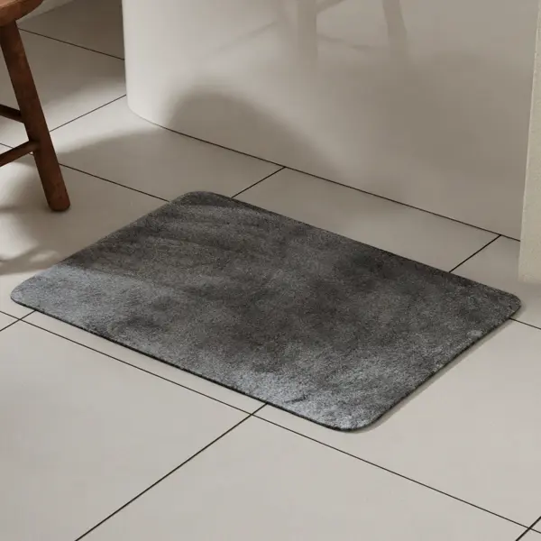 Коврик для ванной Lemer Como 50x80 см цвет серый