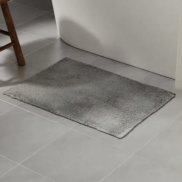 Коврик для ванной Lemer Lepontine 50x80 см цвет серый