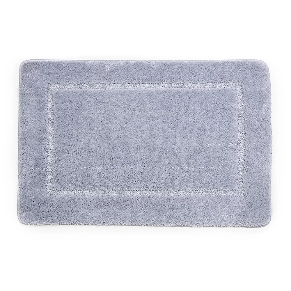 Коврик для ванной серый 90х60 см WasserKraft Lopau (BM-6011)