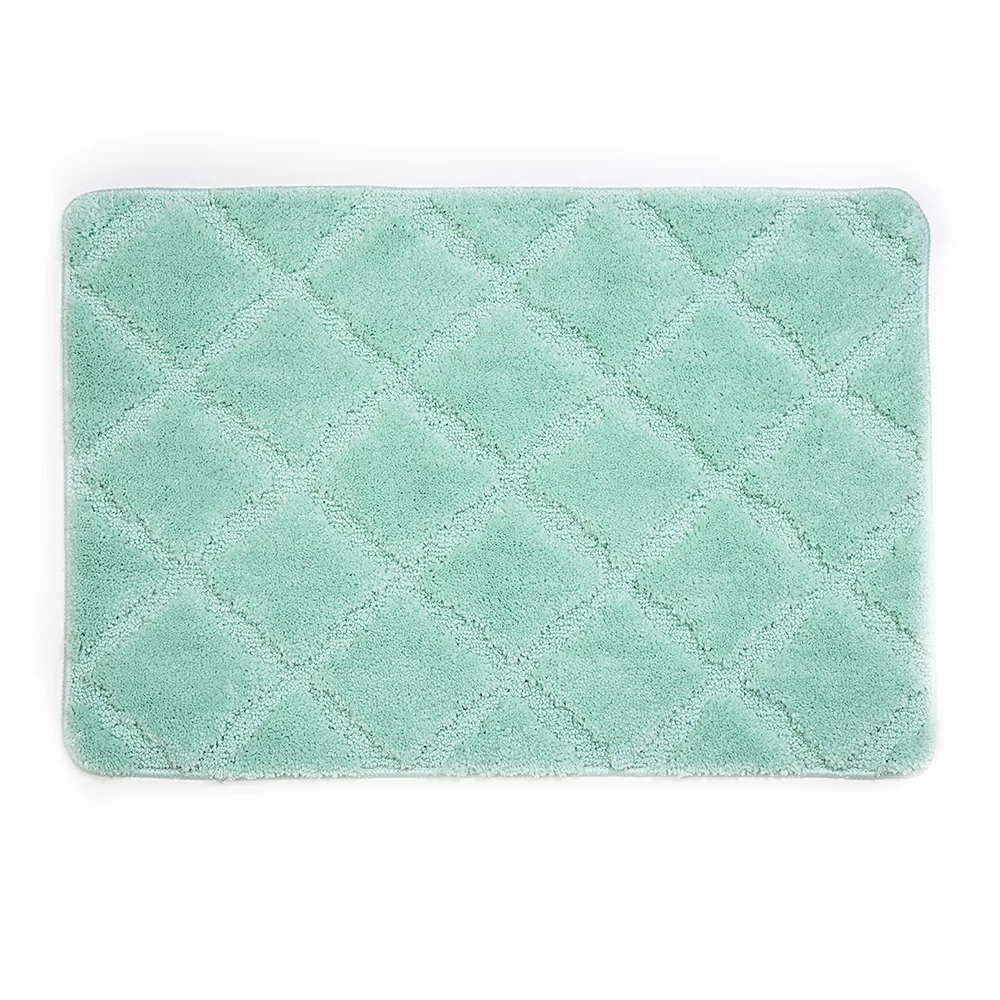 Коврик для ванной зеленый 90х60 см WasserKraft Lippe (BM-6516)