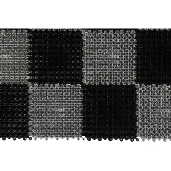 Коврик грязезащитный 42x56 см полипропилен цвет черно-серый