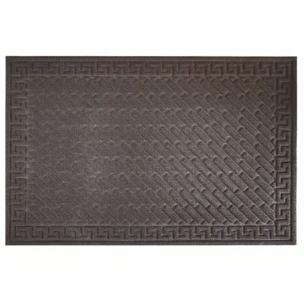 Коврик грязезащитный Cipro 1 45x75 см полипропилен цвет коричневый