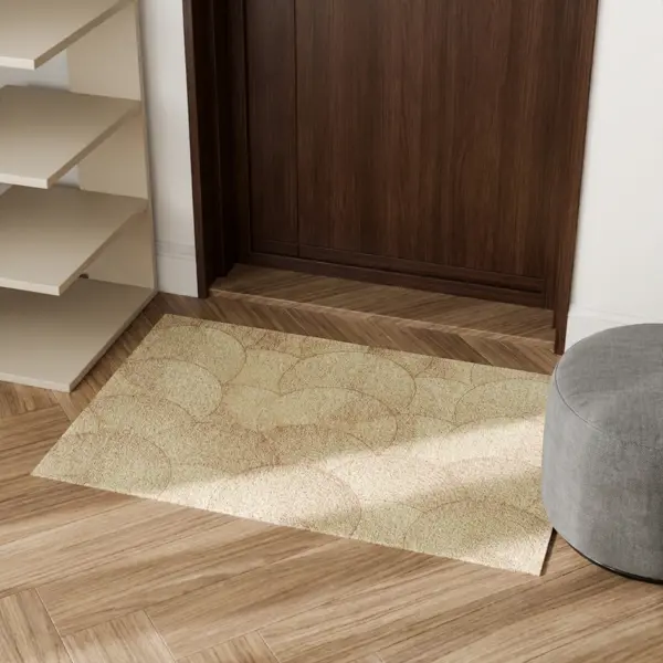 Коврик грязезащитный Jute ПВХ 60x90 см цвет бело-бежевый