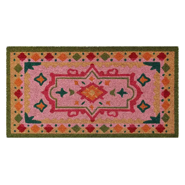Коврик грязезащитный Kera5 40x75 см кокос цвет разноцветный