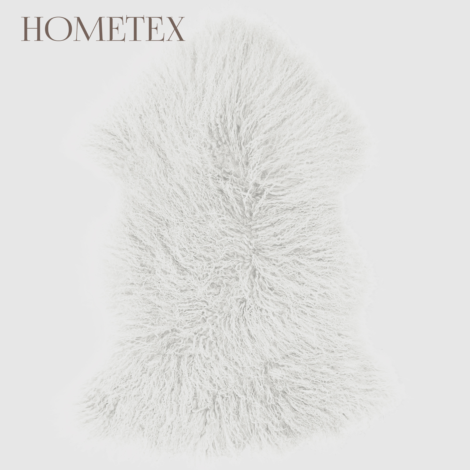Коврик-накидка 90 см Hometex bleach white ворс 80 мм