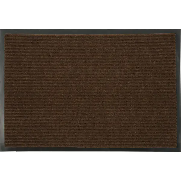 Коврик Start 60x90 см полипропилен цвет коричневый