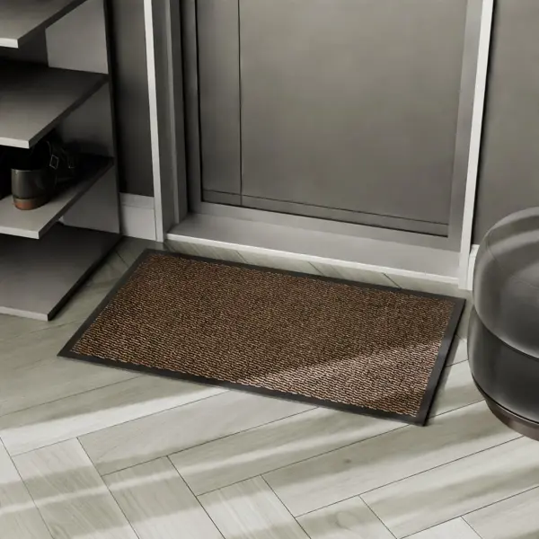 Коврик Step полипропилен 120x180 см цвет коричневый