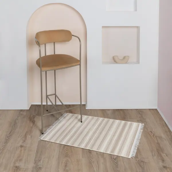 Коврик Teressa 60x100 см хлопок цвет бежевый/кремовый