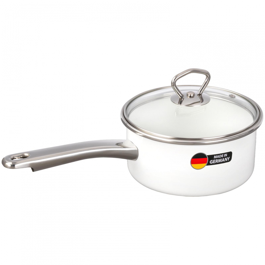 Ковш с крышкой Maisingers d16/h8.2см 1.4л белый