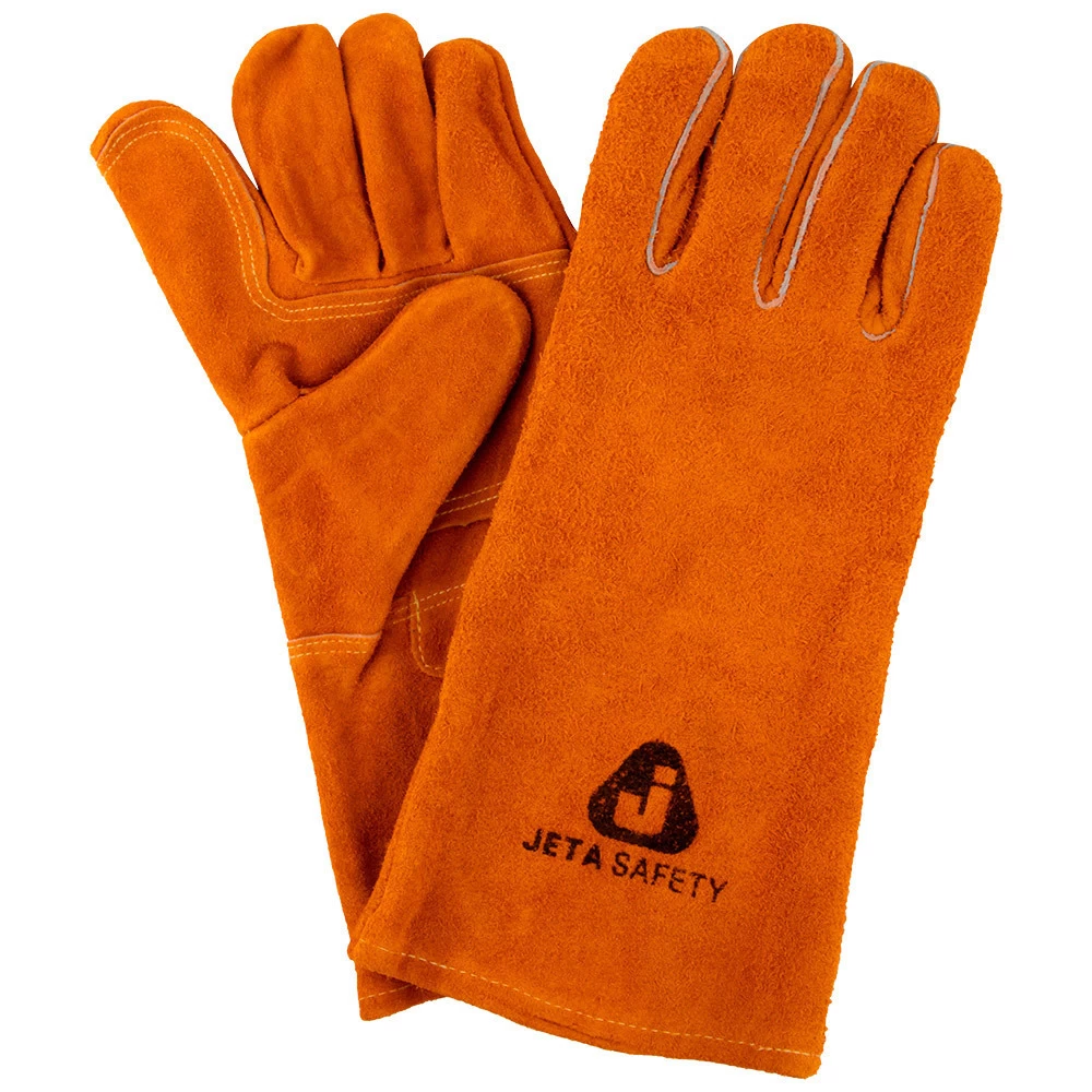 Краги спилковые для сварщика Jeta Safety Ferrus JWK301 коричневые 10 (XL)