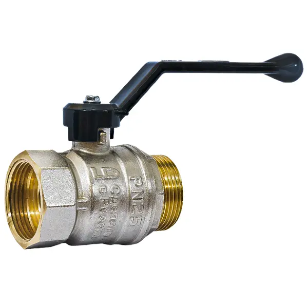 Кран шаровой прямой LD DN25 PN40 1" НР/ВР латунь ручка рычаг