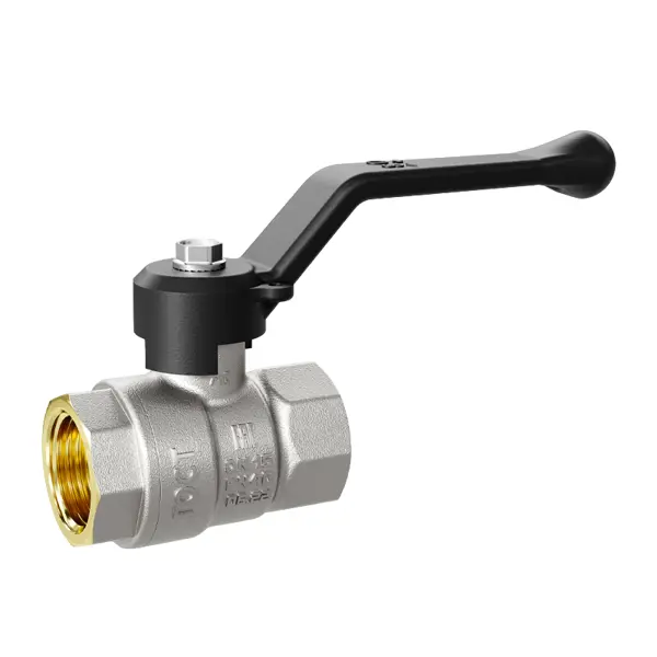 Кран шаровой прямой LD Pride DN40 PN25 1 1/2" ВР латунь ручка рычаг