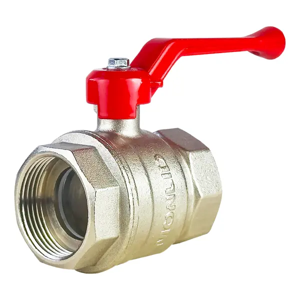 Кран шаровой прямой MONLID PN40 1 1/4" ВР латунь ручка рычаг ГОСТ Р 59553-2021