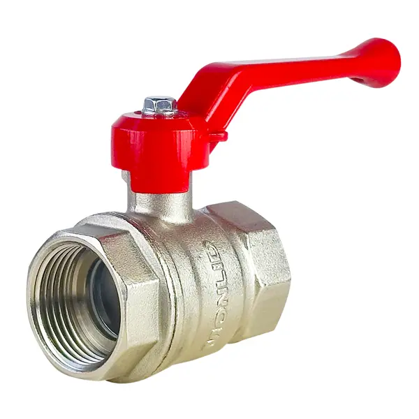 Кран шаровой прямой MONLID PN40 1" ВР латунь ручка рычаг ГОСТ Р 59553-2021