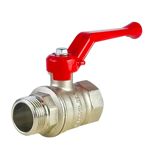 Кран шаровой прямой MONLID PN40 3/4" НР/ВР латунь ручка рычаг ГОСТ Р 59553-2021