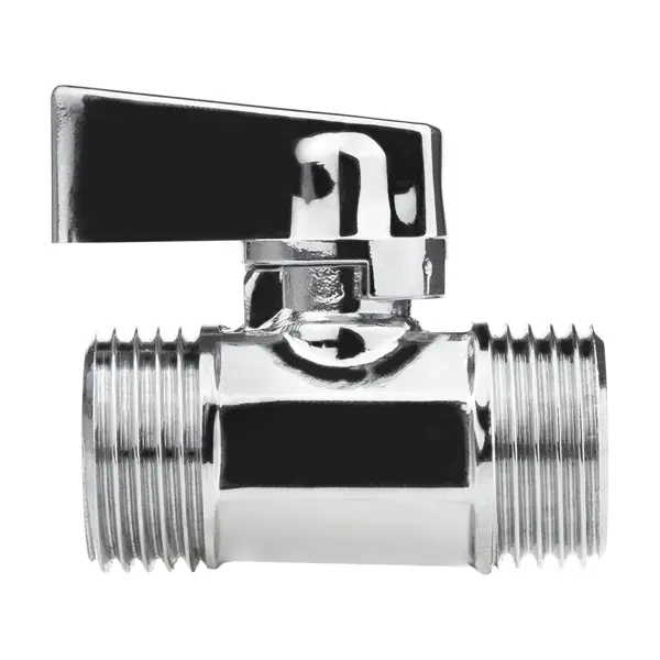 Кран шаровой прямой MPF DN15 PN24 1/2" НР латунь ручка флажок