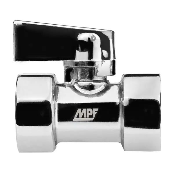 Кран шаровой прямой MPF DN15 PN24 1/2" ВР латунь ручка флажок