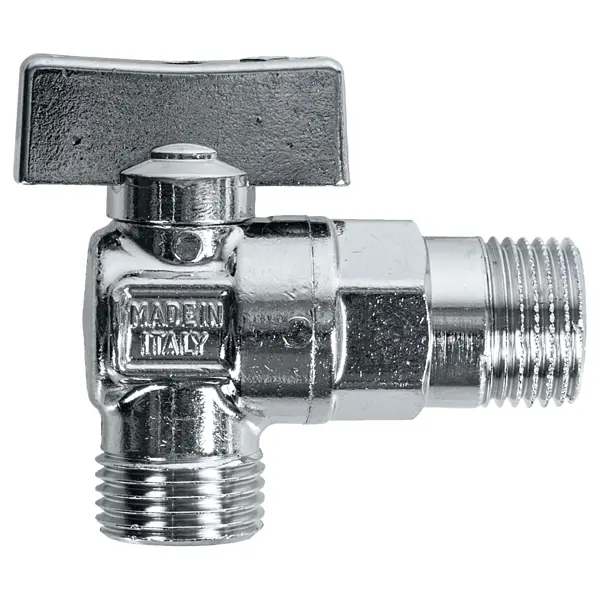 Кран шаровой угловой Bugatti Miami DN8 PN16 1/2" НР латунь ручка бабочка