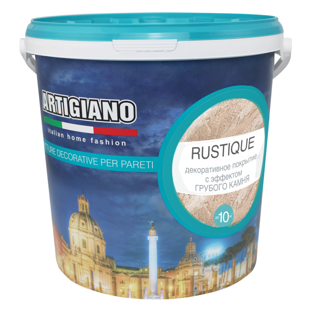 краска декоративная ARTIGIANO Rustique 7,5л белая, арт.14459