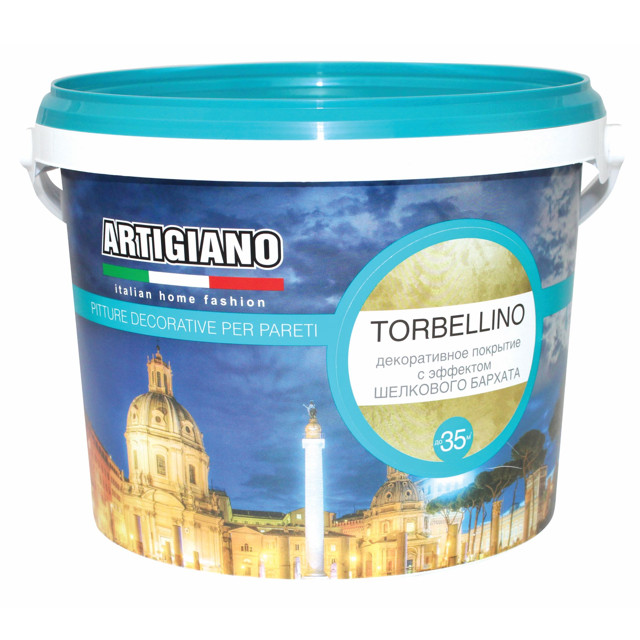 краска декоративная ARTIGIANO Torbellino 2,5л перламутр, арт.15281