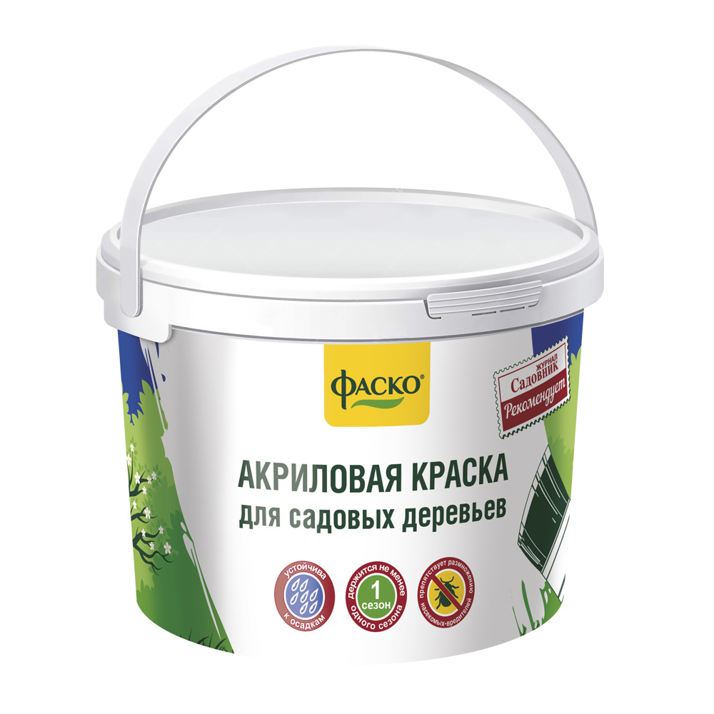 Краска для деревьев защитная Фаско акриловая 2,5 кг