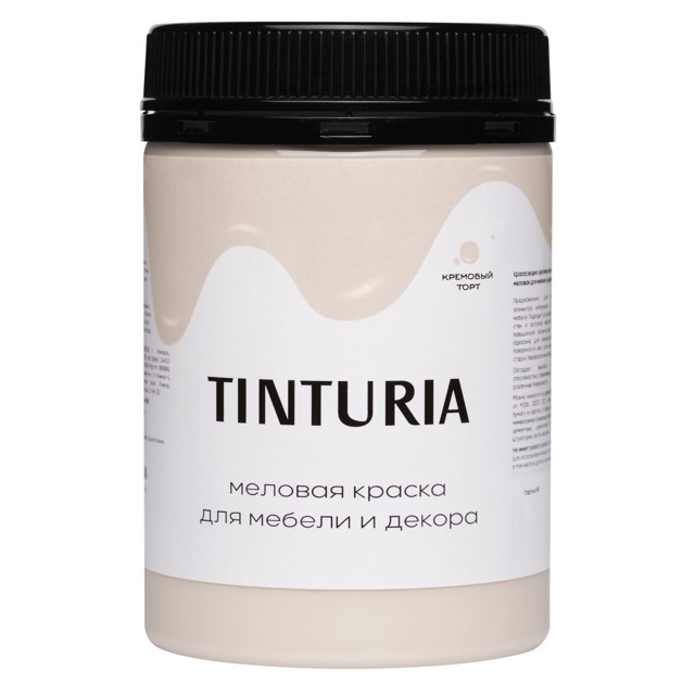краска для мебели и декора TINTURIA 0,35кг кремовый торт, арт.028819773