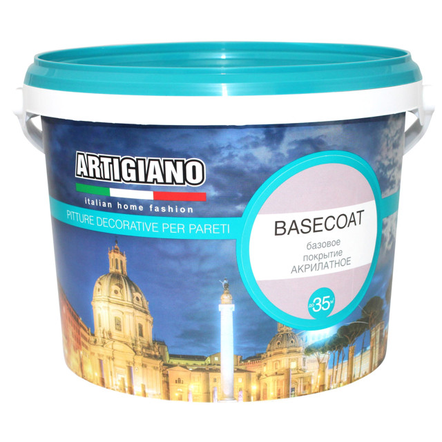 краска грунтовочная ARTIGIANO Basecoat 2,5л белая, арт.14144