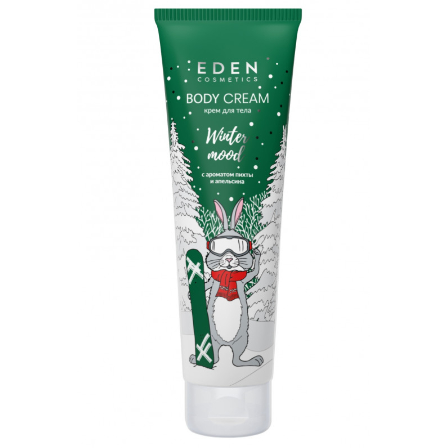 Крем для тела Eden winter mood green с экстрактом апельсина и эфирным маслом пихты 150 мл