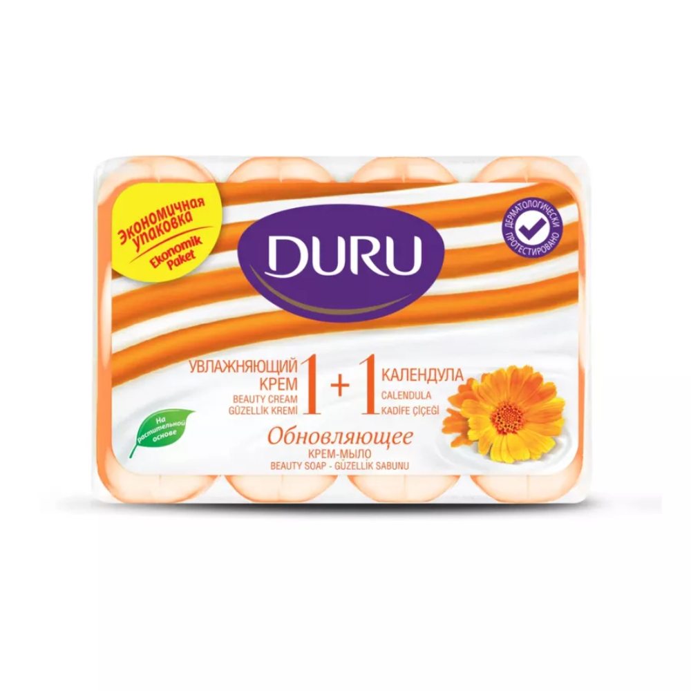 Крем-мыло туалетное Duru Календула 80 г, 4 шт