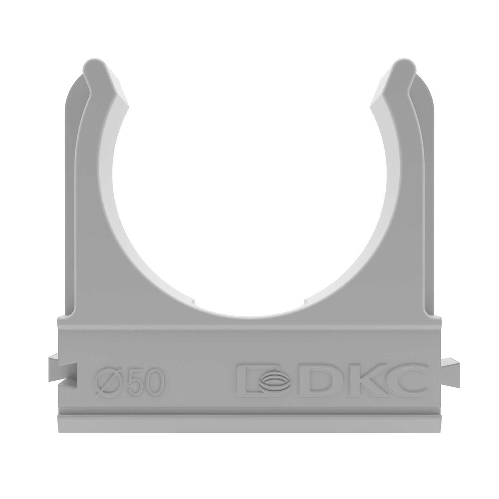Крепеж-клипса для труб 50 мм DKC серая (50 шт.) (51050DIY)