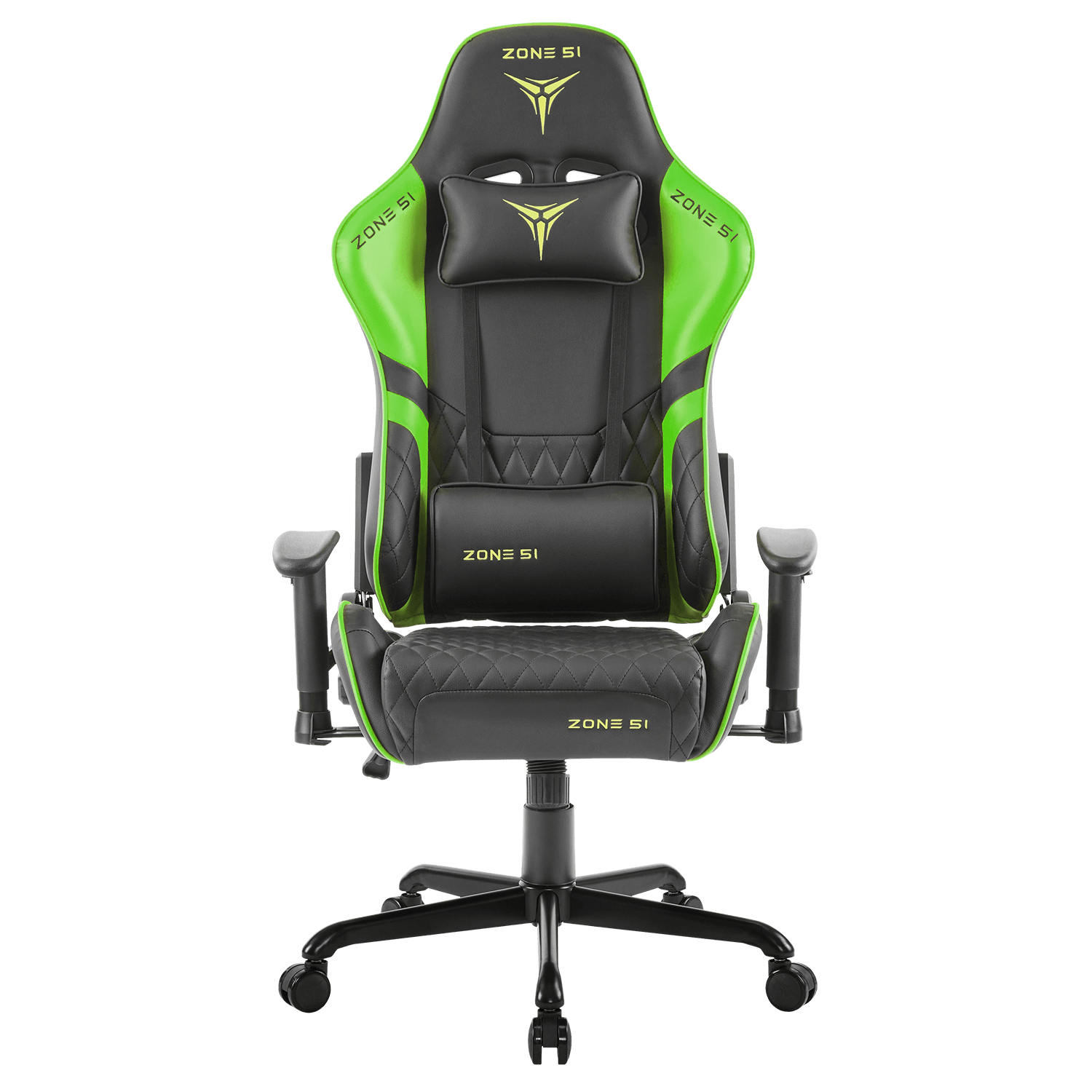 Кресло компьютерное ZONE 51 CLUBPOINT Black-Green