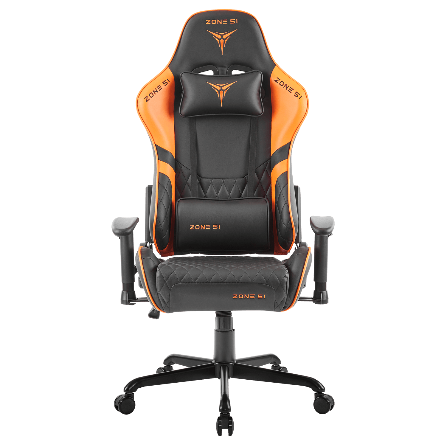 Кресло компьютерное ZONE 51 CLUBPOINT Black-Orange