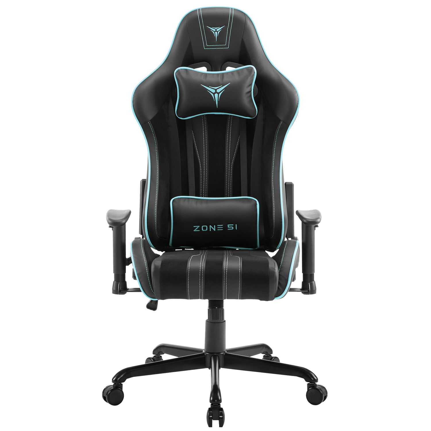 Кресло компьютерное ZONE 51 GRAVITY Black-Cyan