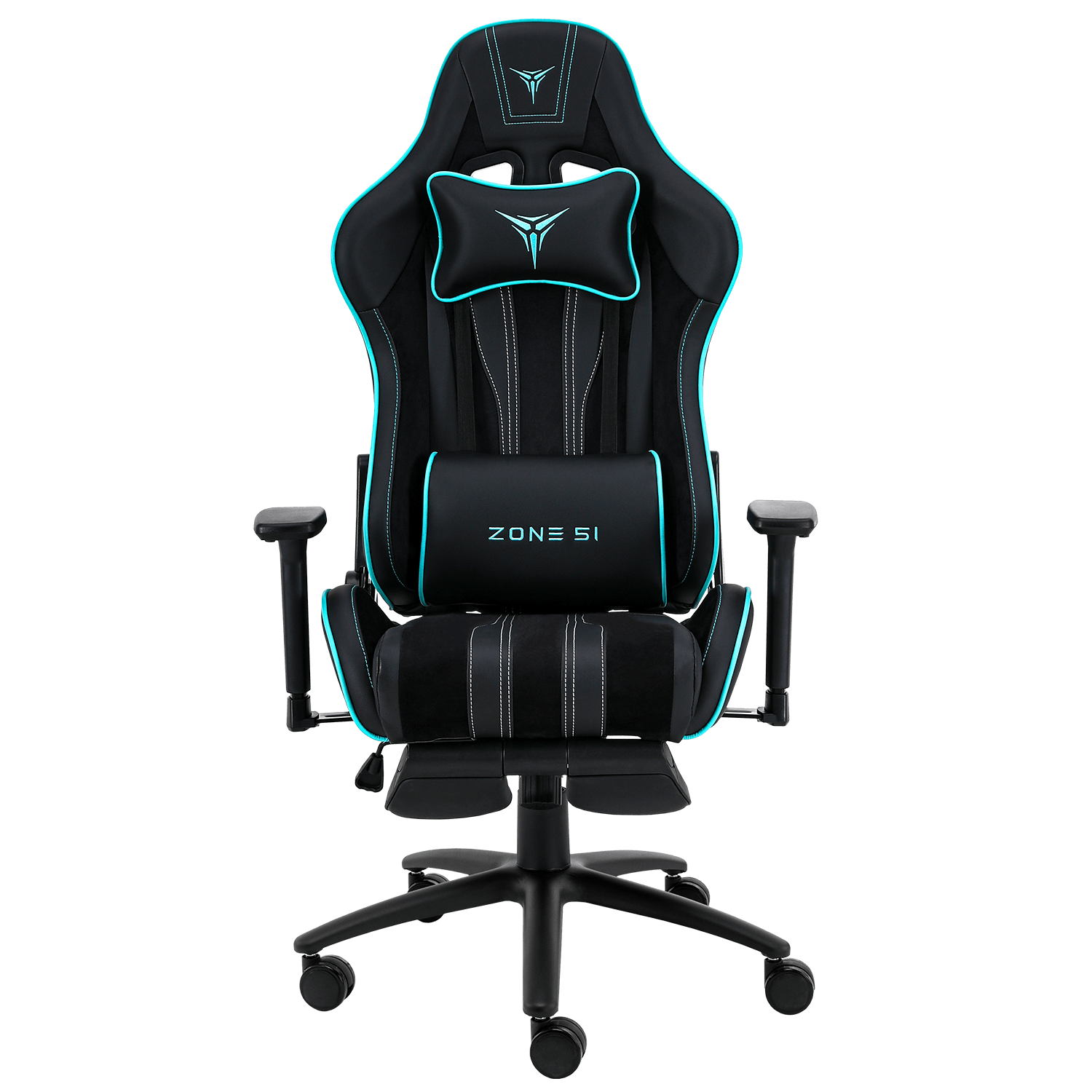 Кресло компьютерное ZONE 51 GRAVITY PLUS Black-Cyan