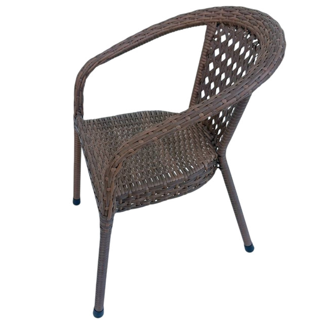 кресло садовое rattan light (раттан лайт) коричневое искусственный ротанг