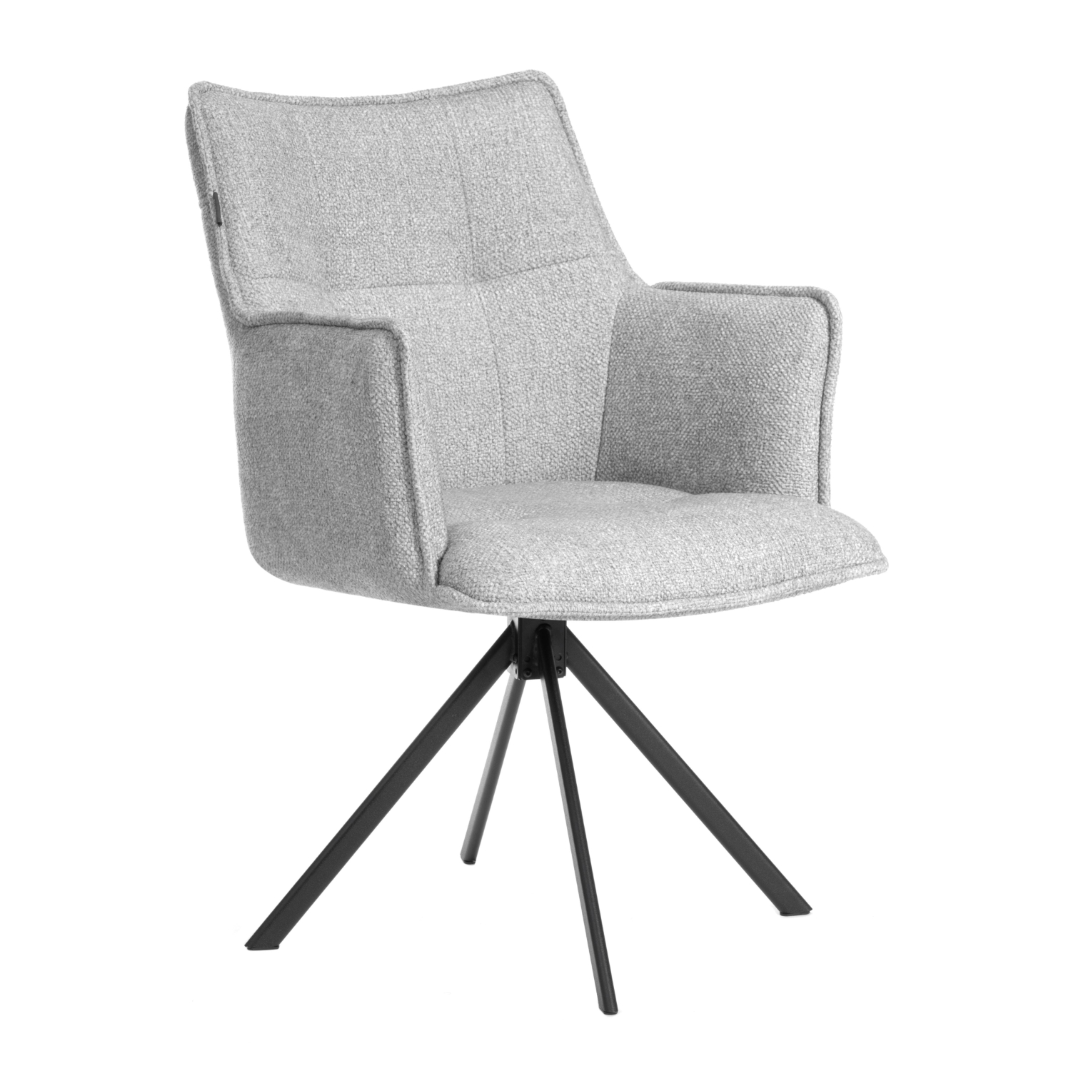 Кресло TC Modern Луц велюр/букле серое 61х63х95 см