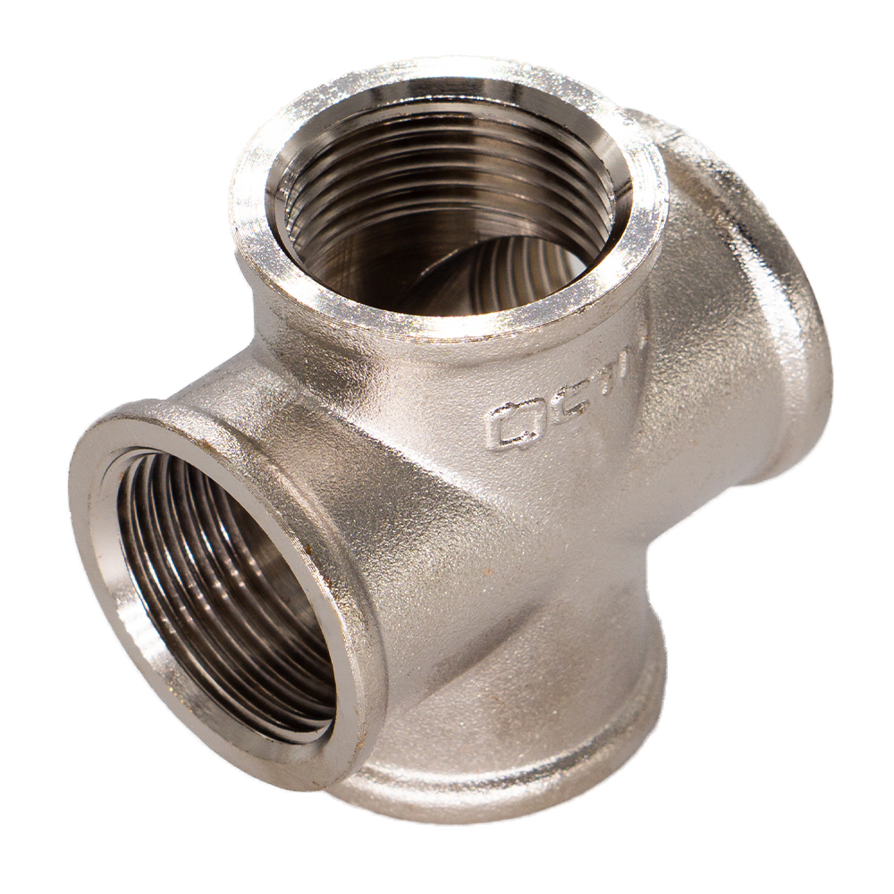 Крестовина CTM 1/2 ВР(г) х 1/2 ВР(г) х 1/2 ВР(г) х 1/2 ВР(г) латунная (CRKF0012)
