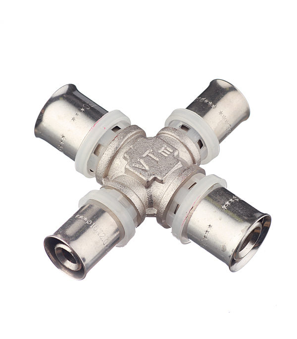 Крестовина Valtec 20(пресс) х 16(пресс) х 20(пресс) х 16(пресс) (VTm.241.N.201620)