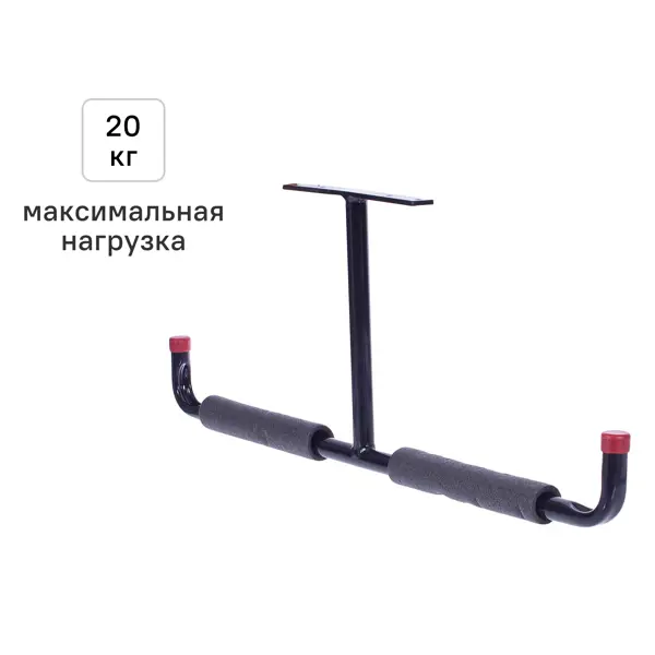 Кронштейн потолочный Larvij T-образный 74x28.5 см нагрузка до 30 кг сталь цвет чёрный