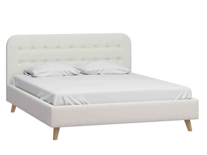 Кровать Динс 160 Букле Молочный