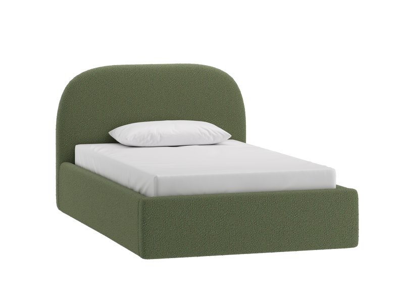 Кровать Кевия 120 Букле Зеленый
