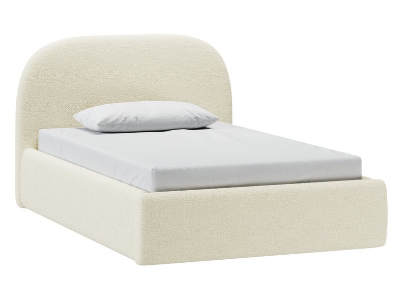 Кровать Кевия 90 Букле Молочный