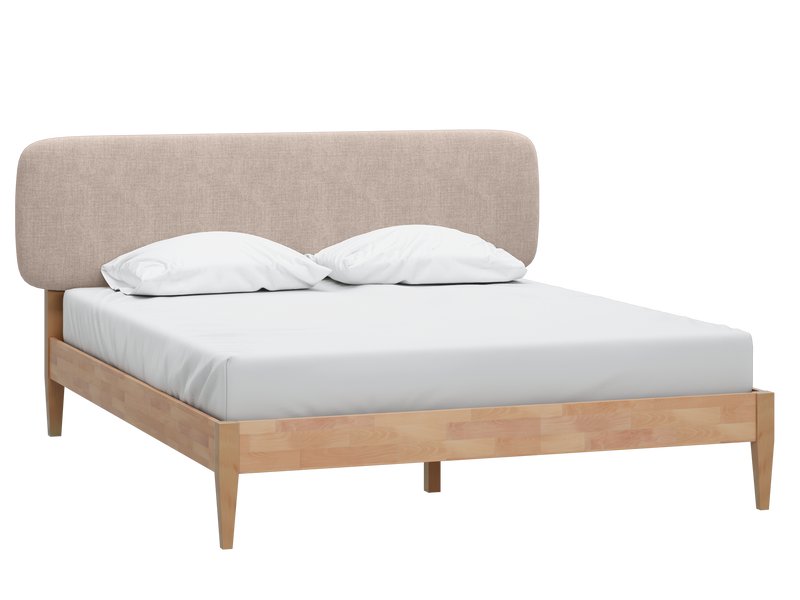 Кровать Сейлор 140 Рогожка Кремовый