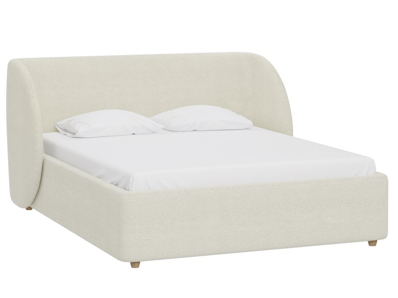 Кровать Юна 160 Букле Молочный