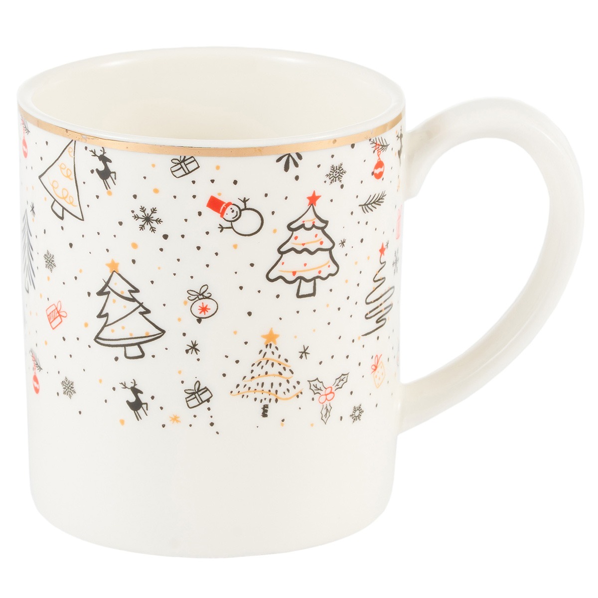 Кружка Gipfel Christmas белая 350 мл