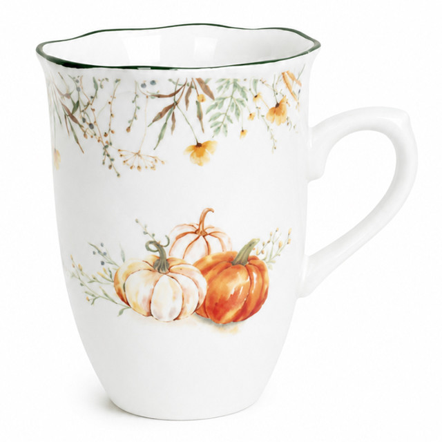 кружка КОРАЛЛ Сезон тыквы/Pumpkin season 340мл фарфор